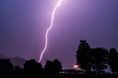 Hausratversicherung - Gewitter